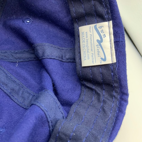 Vintage Chicago Cubs Logo Embroidered Baseball Hat Blue Adjustable - Picture 8 of 9